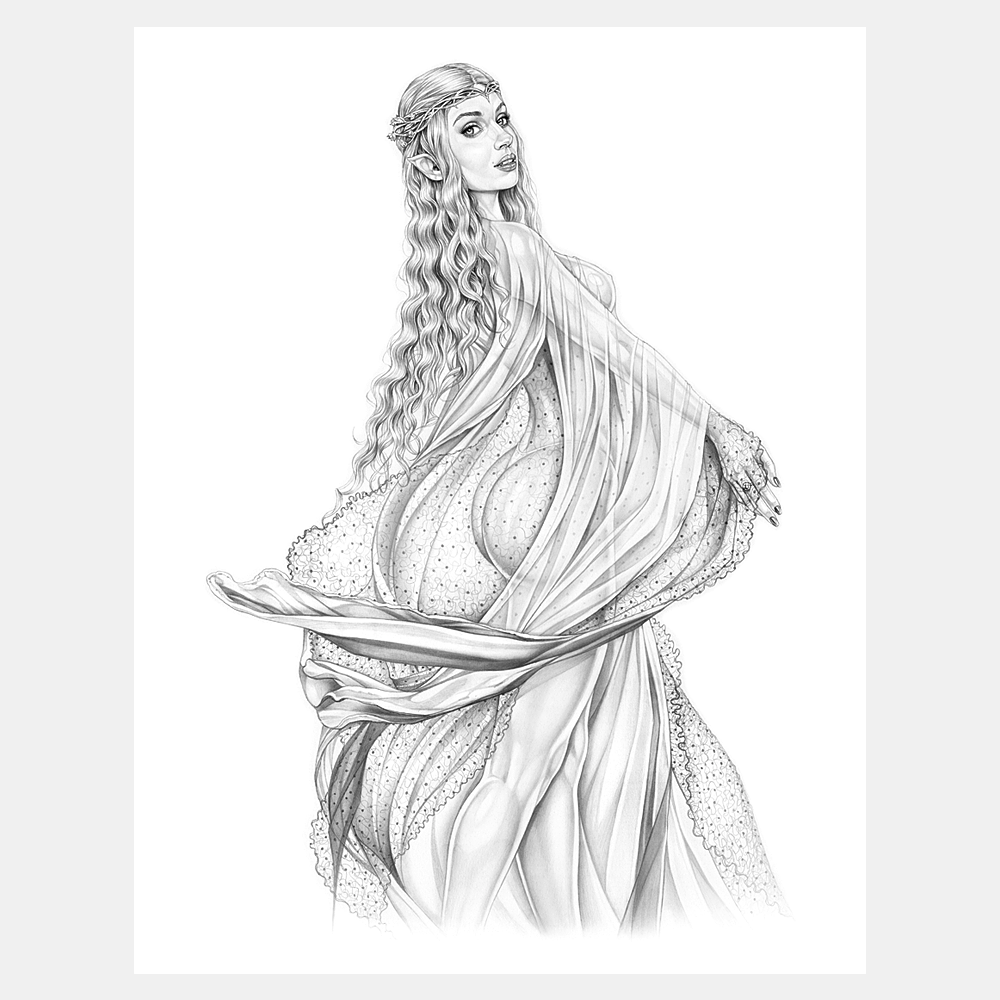 Armando Huerta Black and White Fine Art Print - Wilder Galadriel