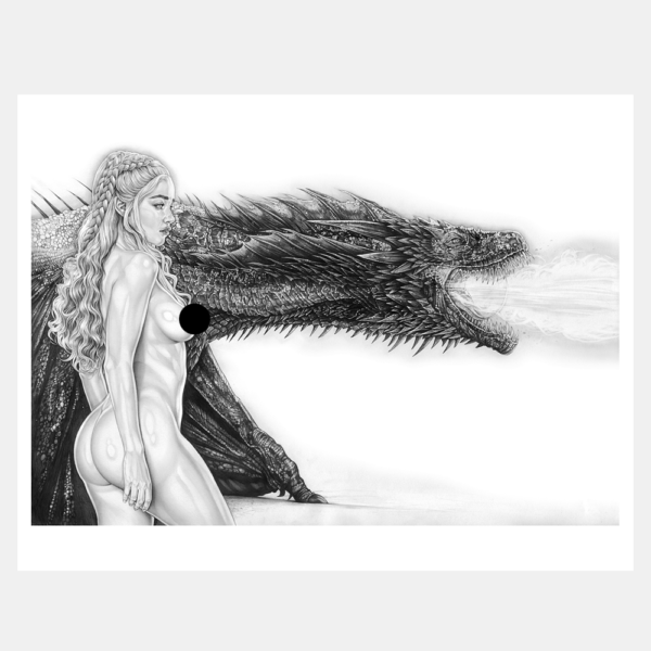 Armando Huerta Fine Art Print - Daenerys Targaryen - Drogon II