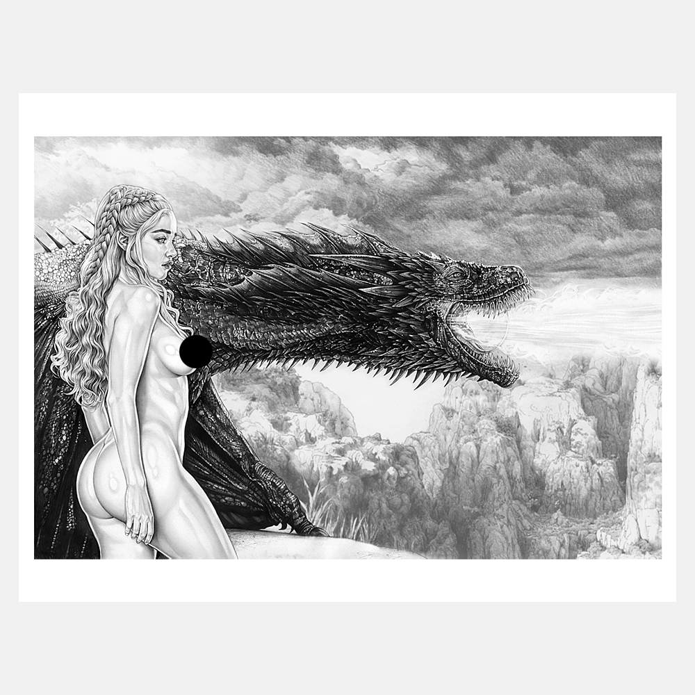 Armando Huerta Fine Art Print - Daenerys Targaryen - Drogon III