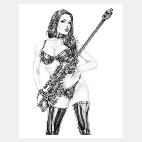 Armando Huerta Black and White Fine Art Print - Megababe Deluxe