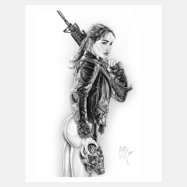 Armando Huerta Black and White Fine Art Print - Sarah Connor